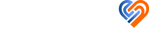 logo lousada no coração horizontal letras em branco